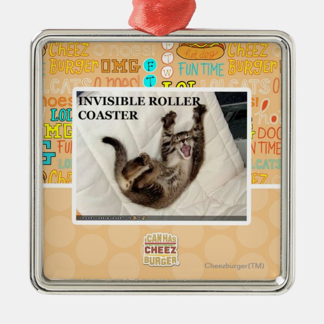 Ornamento De Metal Montanha russa invisível (Frente)