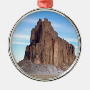 Ornamento De Metal Montanha Shiprock, Novo México