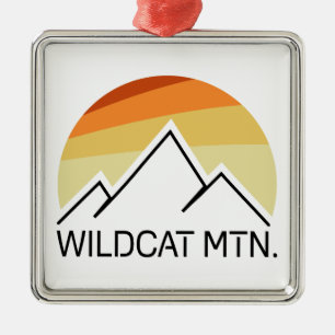 Ornamento De Metal Montanha Wildcat New Hampshire Retro