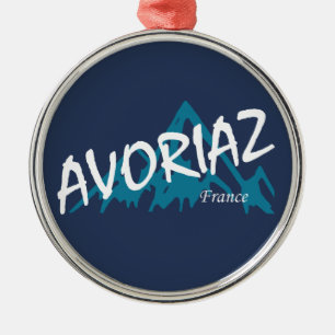 Ornamento De Metal Montanhas Avoriaz France
