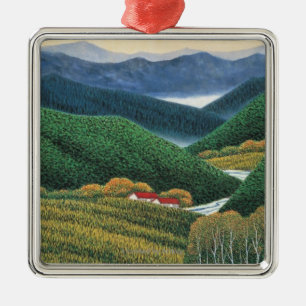 Ornamento De Metal Montanhas do primavera