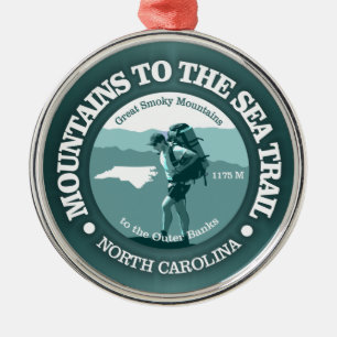 Ornamento De Metal Montanhas para a trilha do mar (T)