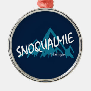 Ornamento De Metal Montanhas Snoqualmie Washington