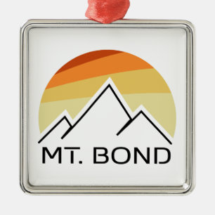 Ornamento De Metal Monte Bond New Hampshire Retro