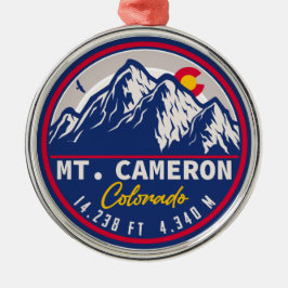 Ornamento De Metal Monte Cameron - Fortaleener do Colorado 14ers