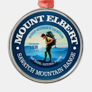 Ornamento De Metal Monte Elbert (Hiker C)