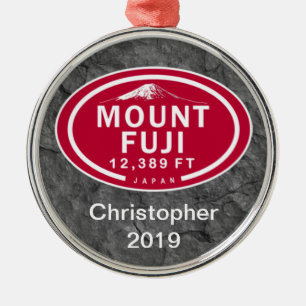 Ornamento De Metal Monte Fuji Personalizado 12.389 FT Japão Montanha