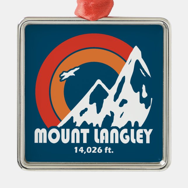 Ornamento De Metal Monte Langley California Sun Eagle (Frente)