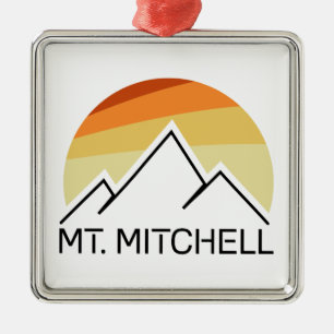 Ornamento De Metal Monte Mitchell Retro