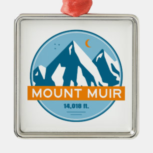 Ornamento De Metal Monte Muir California Stars Moon