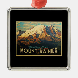 Ornamento De Metal Monte Rainier