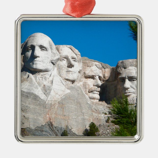 Ornamento De Metal Monte Rushmore Rocks! Monte Rushmore, Dakota do Su (Frente)