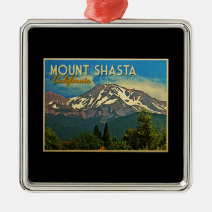 Ornamento De Metal Monte Shasta Vintage