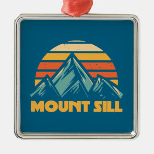 Ornamento De Metal Monte Sill California Retro Turquoise