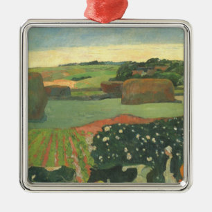 Ornamento De Metal Montes de Feno na Bretanha por Paul Gauguin, Arte 