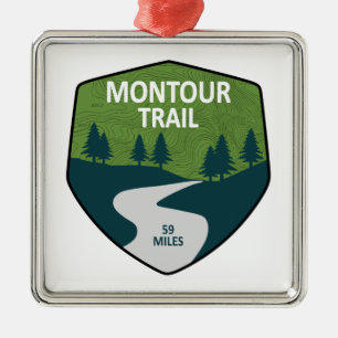 Ornamento De Metal Montour Trail