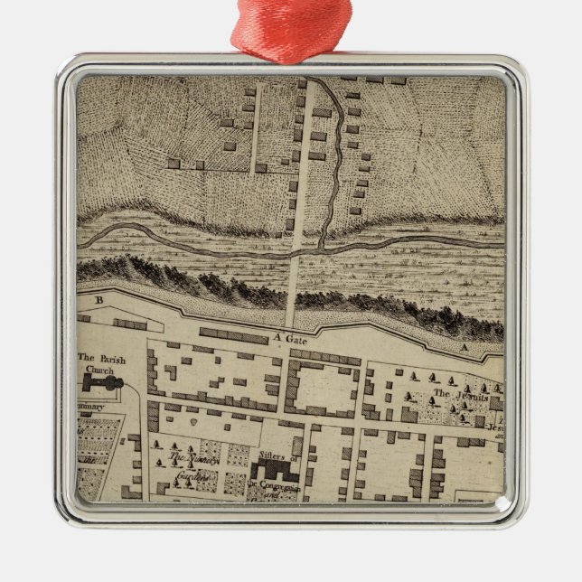 Ornamento De Metal Montreal ou Ville Marie (Frente)