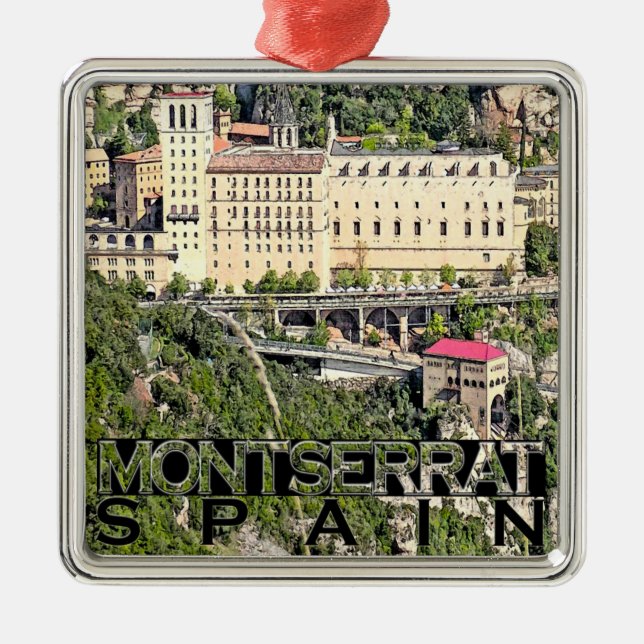 Ornamento De Metal Montserrat (Frente)