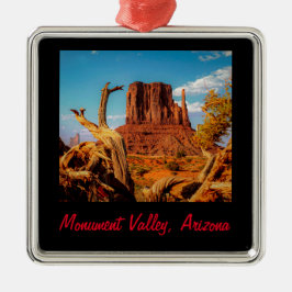 Ornamento De Metal Monument Valley Christmas enquadrado