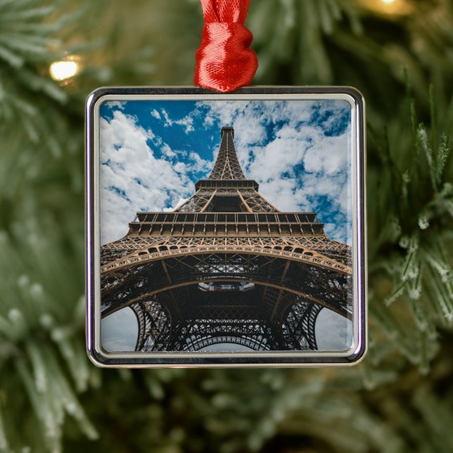 Ornamento De Metal Monumentos | Olhando para a Torre Eiffel (Árvore)