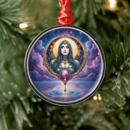 Ornamento De Metal Moonbound Dreamkeeper – Guardian of the Night.  