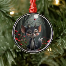 Ornamento De Metal Moonlit Mischief Forest Spirit of Crimson Bloom. 