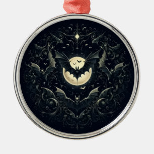 Ornamento De Metal Morcegos Góticos