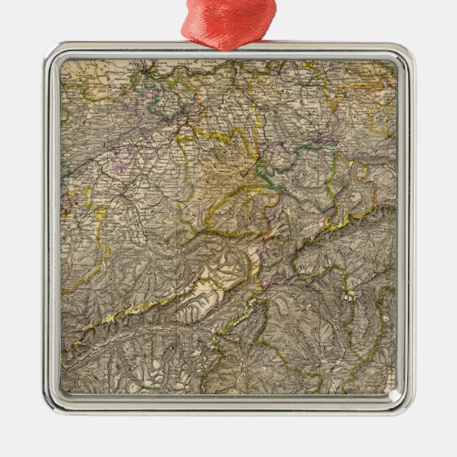 Ornamento De Metal Morre Schweiz (Frente)