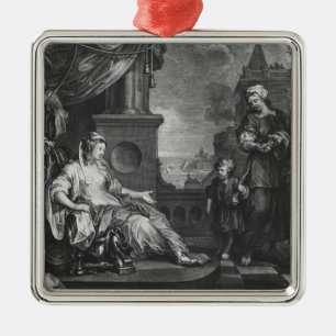 Ornamento De Metal Moses trouxe à filha de Pharoah, c.1752