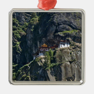 Ornamento De Metal Mosteiro de Taktsang no penhasco, Paro, Butão
