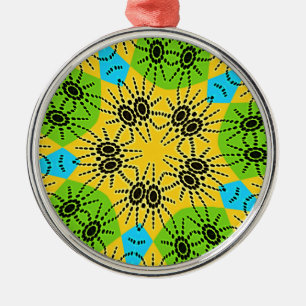 Ornamento De Metal Motif tradicional de aranha inspirada na África el