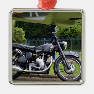 Ornamento De Metal Moto E Fogo