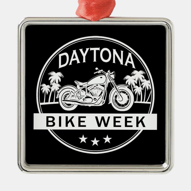 Ornamento De Metal Motobicicleta Daytona Bike Week (Frente)