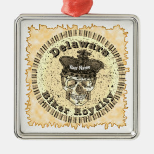 Ornamento De Metal Motociclista de Delaware