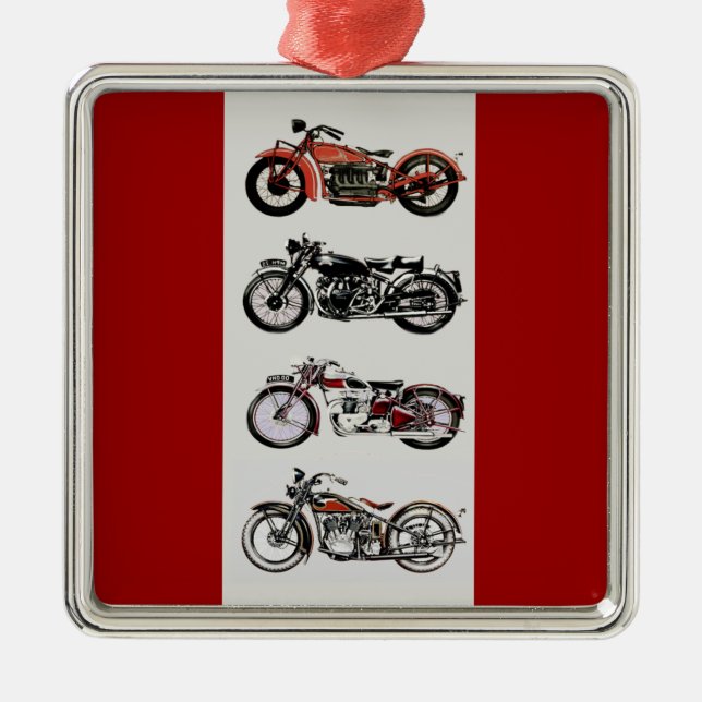 ORNAMENTO DE METAL MOTOCICLOS DE VINTAGEM (Frente)
