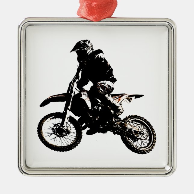 Ornamento De Metal Motocross motocicleta (Frente)