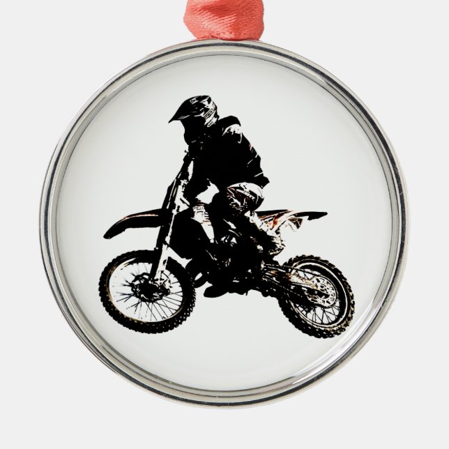 Ornamento De Metal Motocross motocicleta (Frente)
