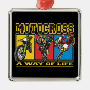 Ornamento De Metal Motocross um modo de vida