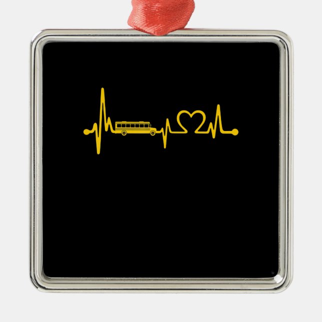 Ornamento De Metal motorista de ônibus da escola engraçada presente d (Frente)