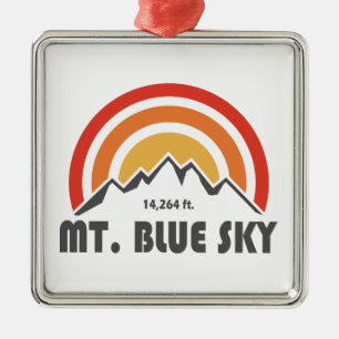 Ornamento De Metal Mt. Blue Sky Colorado
