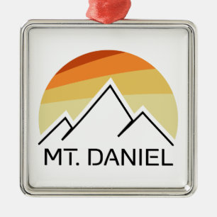 Ornamento De Metal Mt. Daniel Washington Retro