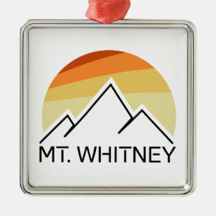 Ornamento De Metal Mt. Whitney Retro