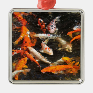 Ornamento De Metal Muitas cores koi carp