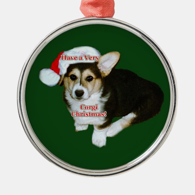 Ornamento De Metal Muito filhote de cachorro Prem de Gimli do Natal (Frente)