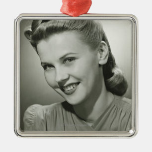 Ornamento De Metal Mulher 2 de sorriso