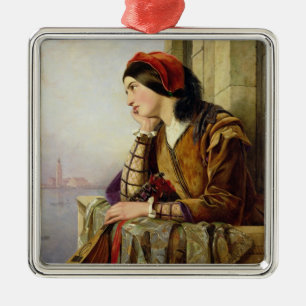 Ornamento De Metal Mulher no amor, 1856
