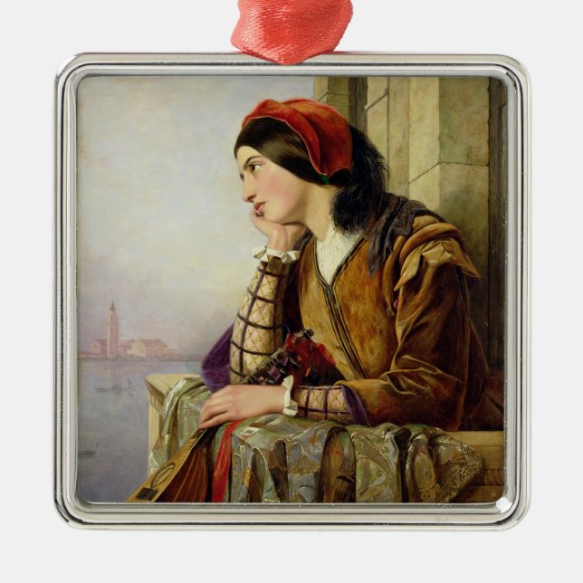 Ornamento De Metal Mulher no amor, 1856 (Frente)