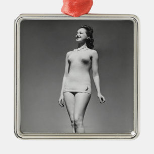 Ornamento De Metal Mulher no roupa de banho