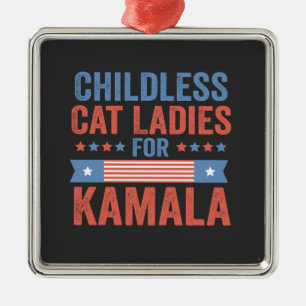 Ornamento De Metal Mulheres De Gato Sem Fios Para Kamala 2024