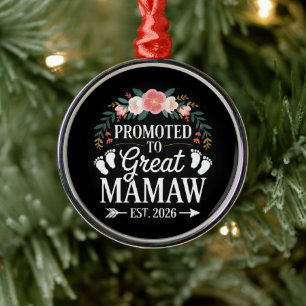 Ornamento De Metal Mulheres Promovidas a Grande Mamãe